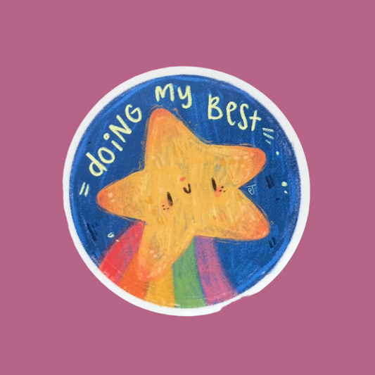 doing my best sticker