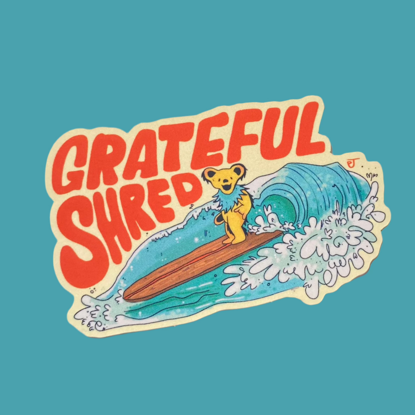 grateful shred sticker