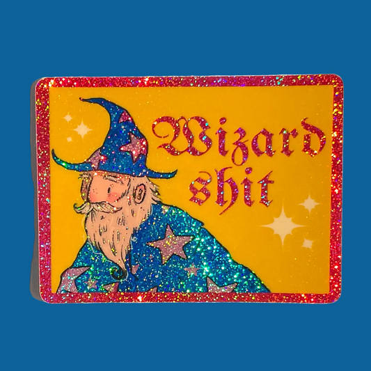 wizard shit sticker